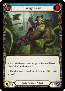 Savage Feast (Blue) (Rare) - WTR016 - Unlimited Rainbow Foil