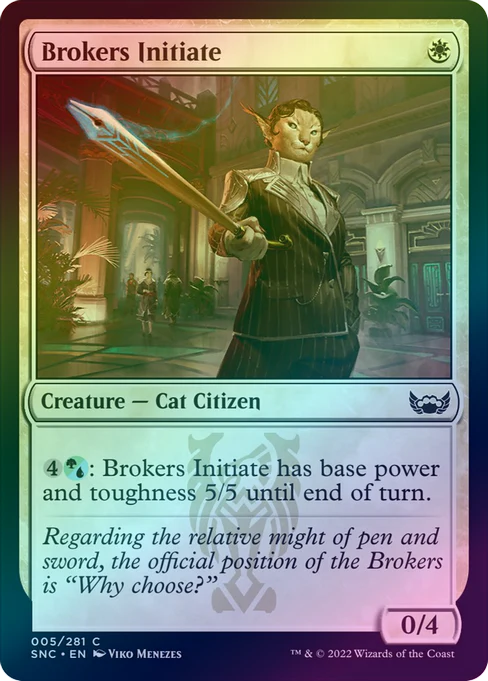 brokers cards mtg Brokers Initiate (Foil) (Common)