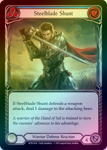 Steelblade Shunt (Blue) (Rainbow Foil Rare) - WTR128 - Unlimited