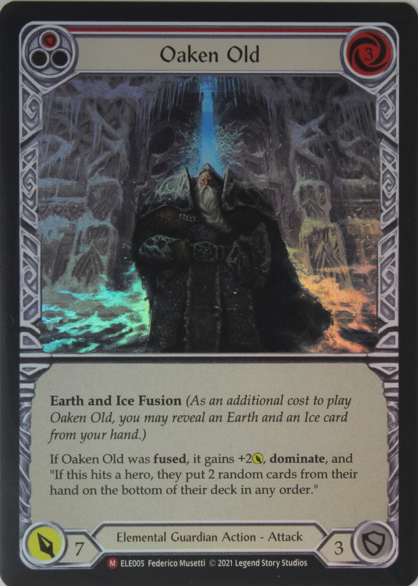 Oaken Old (Majestic) - ELE005 - 1st Rainbow Foil – MK Cards