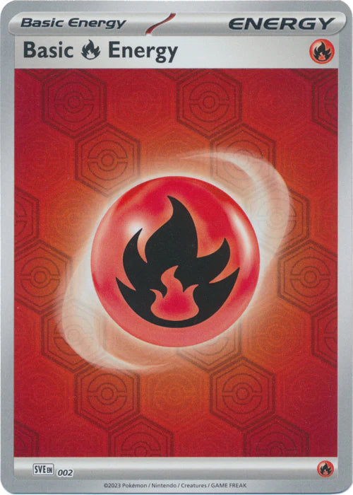 Basic Fire Energy (Reverse Holo Common) - SVE002