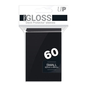 Ultra Pro Sleeves: PRO-Gloss Deck Protector: Japanese Size: Black (60ct) (Sealed)