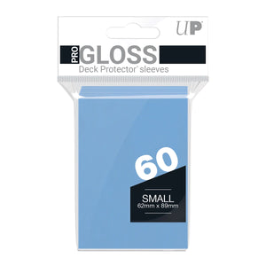 Ultra Pro Sleeves: PRO-Gloss Deck Protector: Japanese Size: Light Blue (60ct) (Sealed)