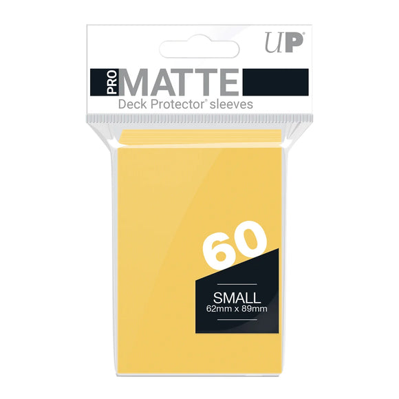 Ultra Pro Sleeves: PRO-Matte Protector: Japanese Size: Yellow (60ct) (Sealed)