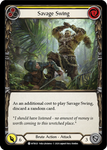 Savage Swing (Yellow) (Common) - WTR021 - Unlimited - Rainbow Foil