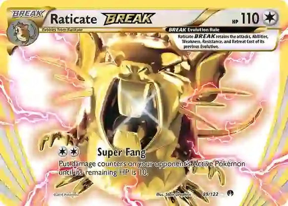 Raticate BREAK (Rare BREAK) - 89/122