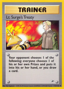 Lt. Surge's Treaty (Uncommon) - 112/132 -  Unlimited