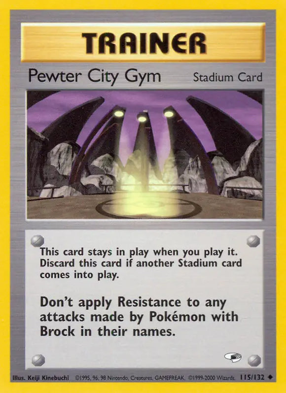 Pewter City Gym (Uncommon) - 115/132 -  Unlimited