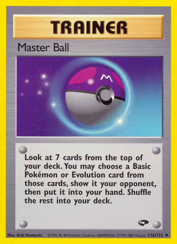 Master Ball (Uncommon) - 116/132 -  Unlimited
