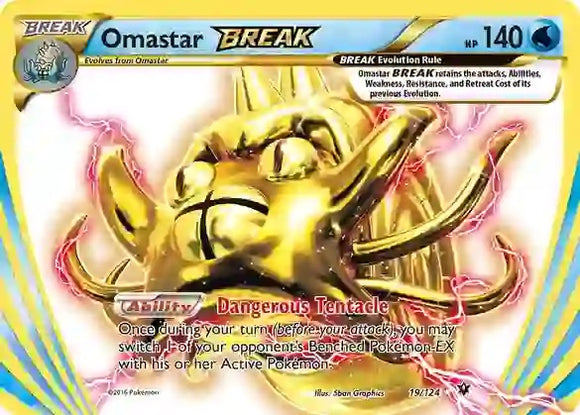 Omastar BREAK (Rare BREAK) - 19/124