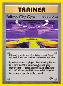 Saffron City Gym (Uncommon) - 122/132 -  Unlimited