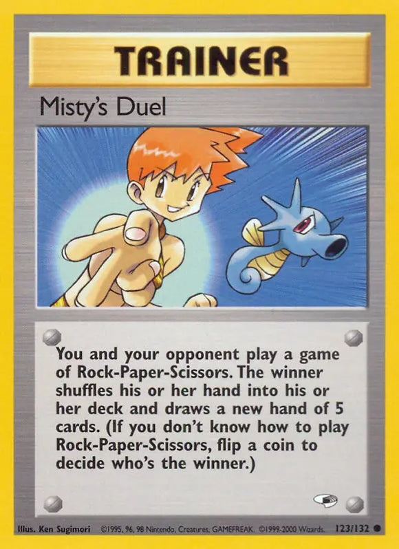Misty's Duel (Common) - 123/132 -  Unlimited