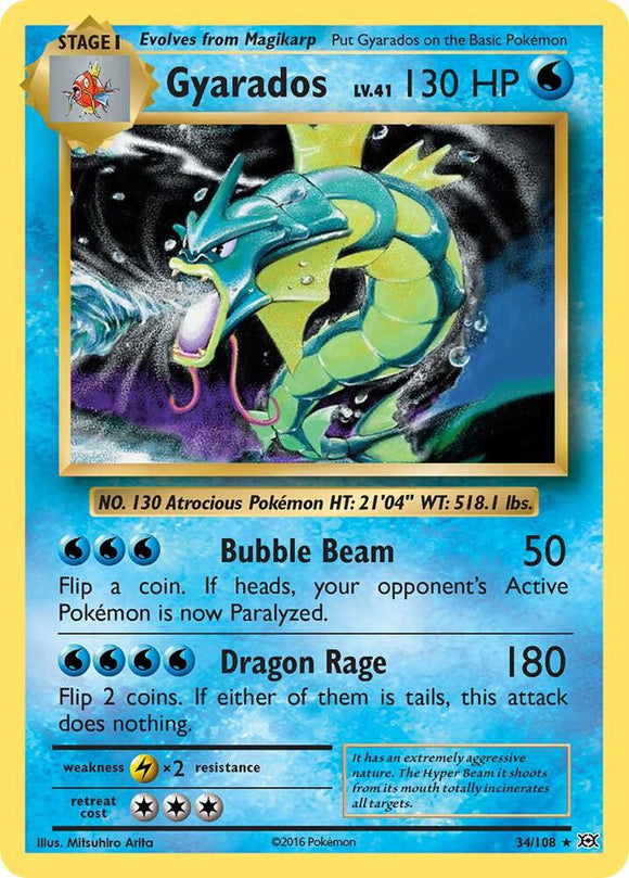 Gyarados (Holo Rare) - 34/108