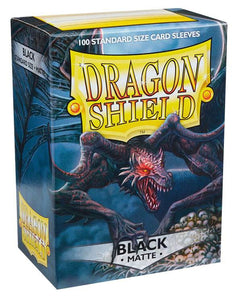 Dragon Shield: Matte Sleeves - Black (100) (Sealed)