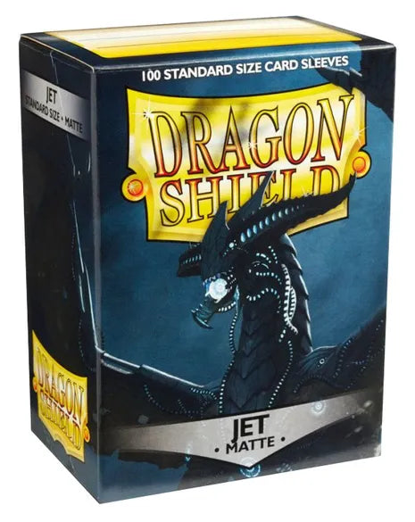 Dragon Shield: Matte Sleeves - Jet (100) (Sealed)