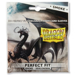 Dragon Shield: Perfect Fit: Sideloader Inner Sleeves - Smoke (100) (Sealed)