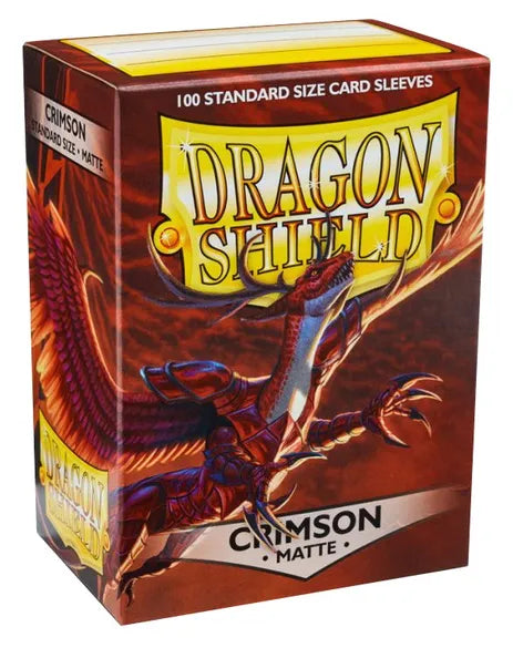 Dragon Shield: Matte Sleeves - Crimson (100) (Sealed)