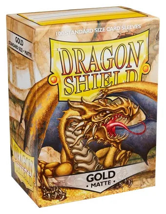 Dragon Shield: Sleeves - Gold (100) (Sealed)