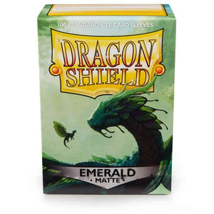 Dragon Shield: Sleeves - Matte: Emerald (100) (Sealed)