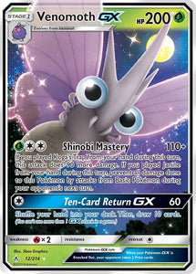 Venomoth GX (Ultra Rare) - 12/214