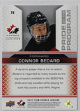 2022-23 - Connor Bedard POP - Upper Deck Team Canada Juniors - #78