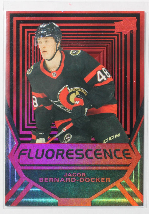 2021-2022 - Jacob Bernard-Docker - Upper Deck Fluorescence Red - #FL35