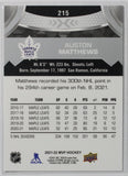 2021-2022 - Auston Matthews - Upper Deck MVP - #215