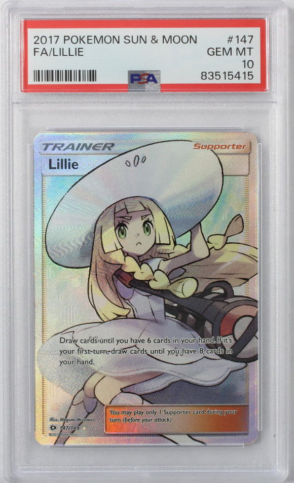 Lillie (Full Art - Ultra Rare) - 147/149 - 10 GEM MT (PSA)