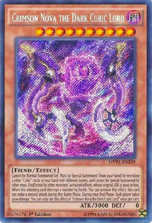 Crimson Nova the Dark Cubic Lord (Secret Rare) - MVP1-ENS39