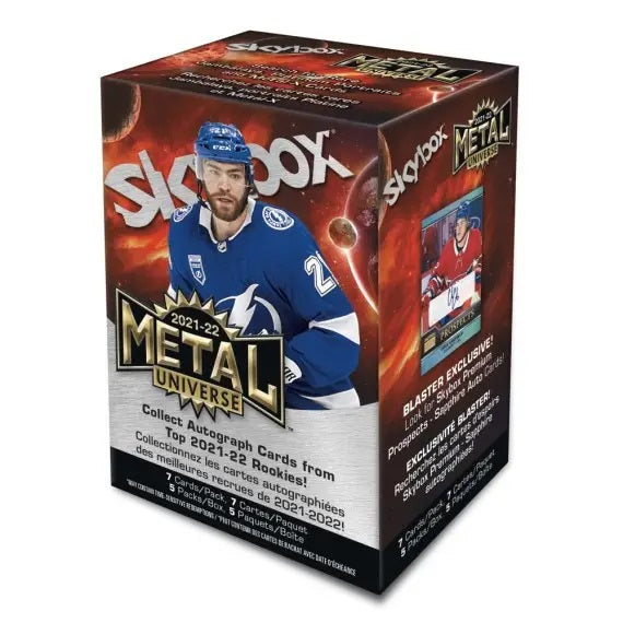 2021-22 Skybox Metal Universe Hockey Trading Cards Blaster (Sealed)