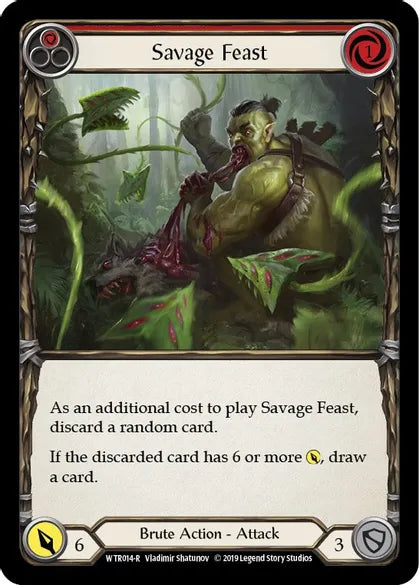 Savage Feast (Red) (Rare) - WTR014 - Unlimited