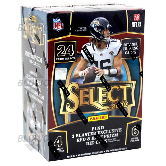 2022 Panini Select NFL Football Trading Cards Blaster Box (Sealed)