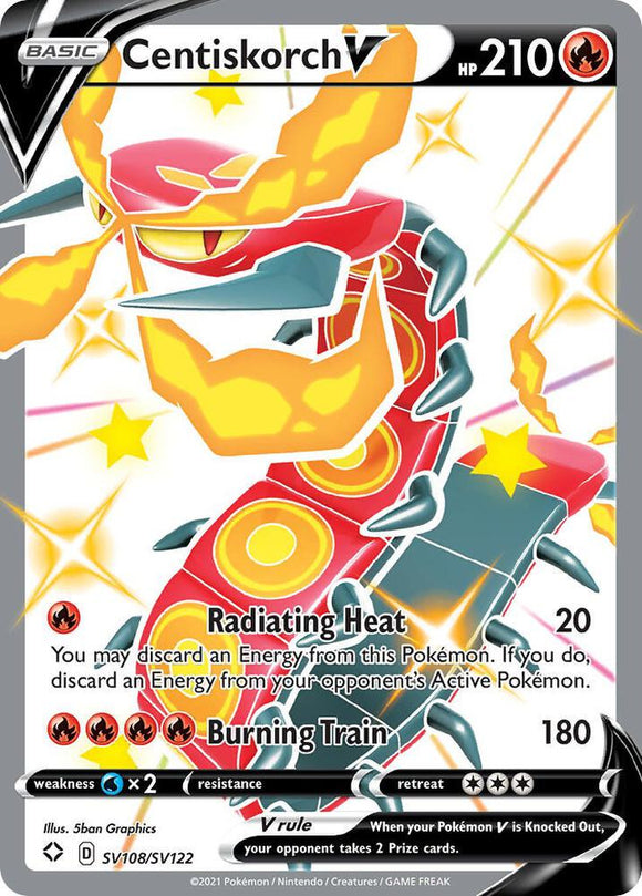 Centiskorch V (Shiny Rare) - SV108/SV122
