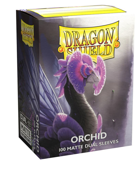 Dragon Shield: Standard Size - Dual Matte Sleeves - Orchid (Purple) (100) (Sealed)