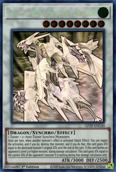 Crystal Wing Synchro Dragon (Ghost Rare) - GFTP-EN130