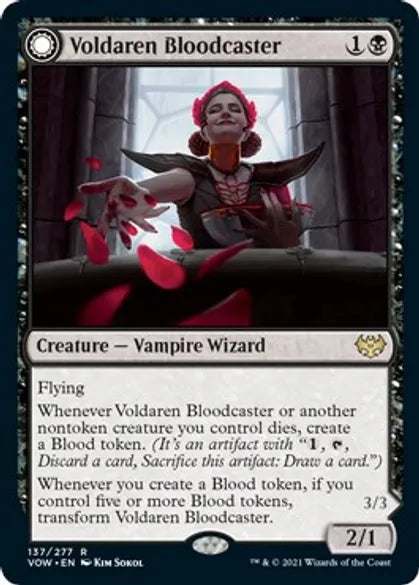 Voldaren Bloodcaster // Bloodbat Summoner (Rare) - 137/277