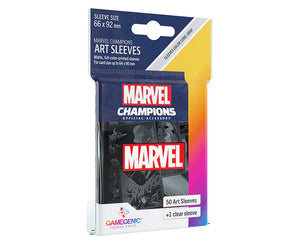 Gamegenic Sleeves: Marvel Champions Marvel Black (50) (Sealed)