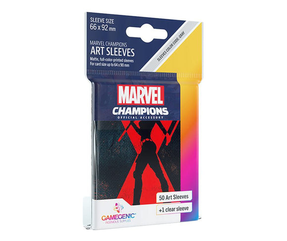 Gamegenic Sleeves: Marvel Champions Black Widow (50) (Sealed)