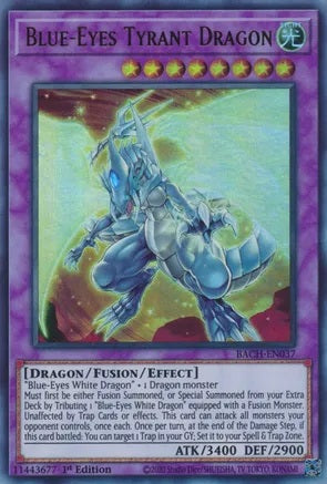 Blue-Eyes Tyrant Dragon (Ultra Rare) - BACH-EN037