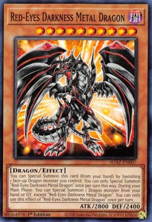 Red-Eyes Darkness Metal Dragon (Common) - SDAZ-EN007
