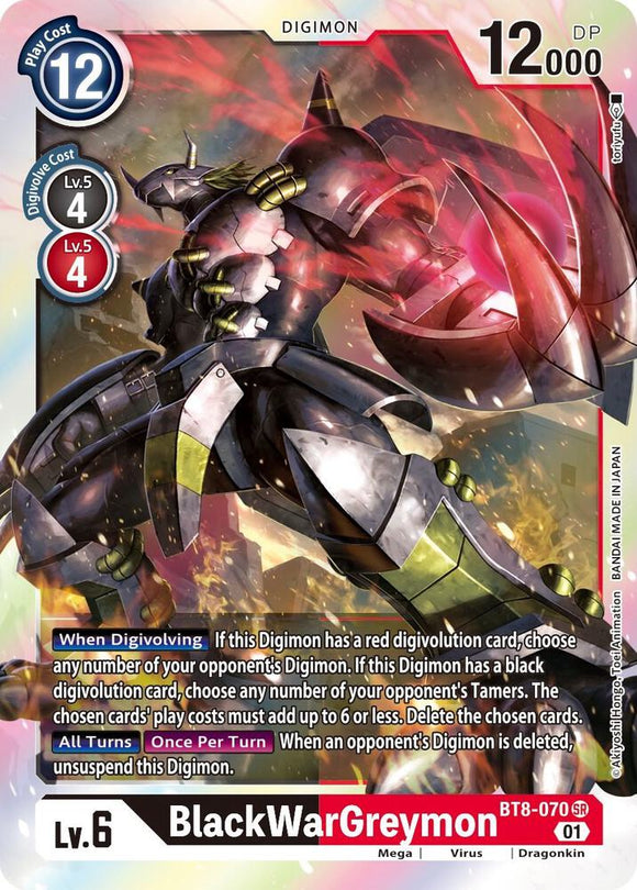BlackWarGreymon (Super Rare) - BT8-070