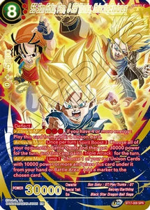 SS Son Goku, Pan & SS Trunks, Galactic Explorers (SPR) (Special Rare) - BT17-009