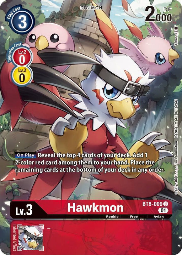 Hawkmon (Alternate Art Uncommon) - BT8-009