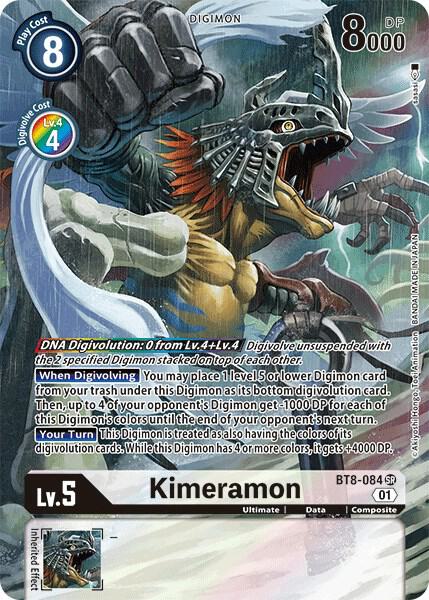 Kimeramon (Alternate Art Super Rare) - BT8-084
