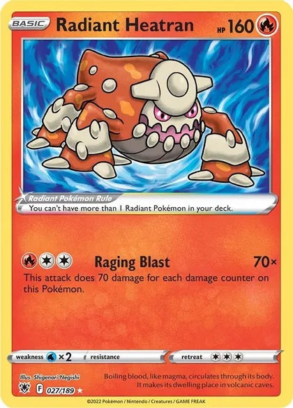 Radiant Heatran (Radiant Rare) - 027/189