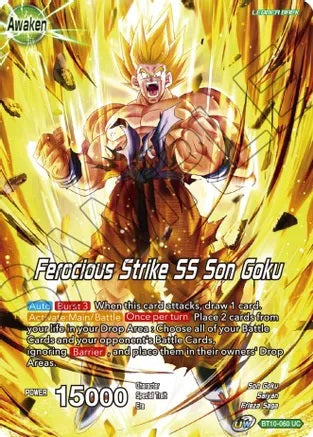 Ferocious Strike SS Son Goku (Uncommon) - BT10-060