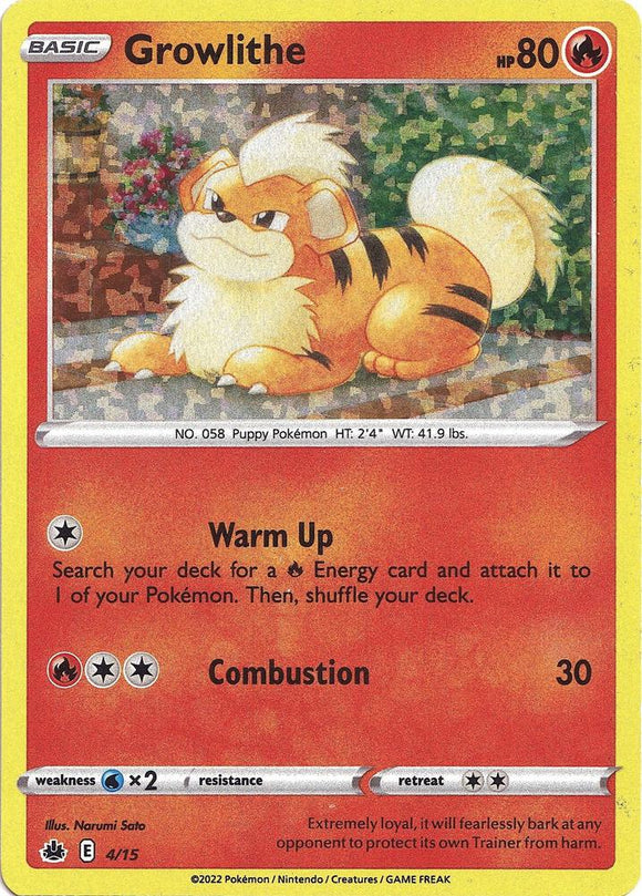 Growlithe (Holo Promo) - 4/15 - McDonald's Holo