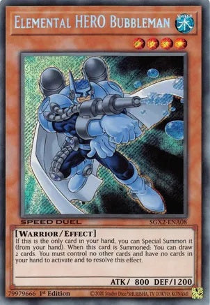 Elemental HERO Bubbleman (Secret Rare) - SGX2-ENA08