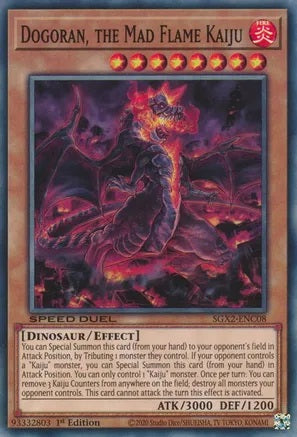 Dogoran, the Mad Flame Kaiju (Common) - SGX2-ENC08