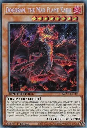 Dogoran, the Mad Flame Kaiju (Secret Rare) - SGX2-ENC08